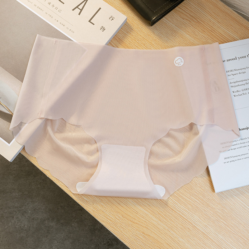 Pantalones de máscara de hadas seda de hielo sin costuras niñas seda ultrafina yoga fitness bragas invisibles blancas refrescante