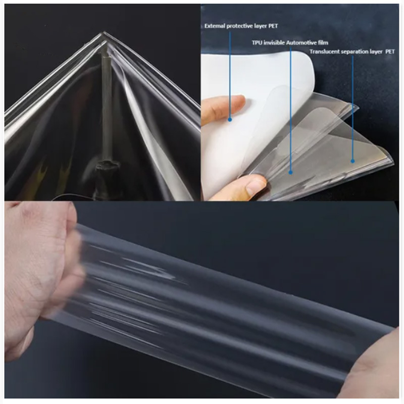 High-End Tpu Invisible Car Film, Thickened Ppf Car Paint Protection Film, Anti-Scratch, Imported Transparent Car Protection Film