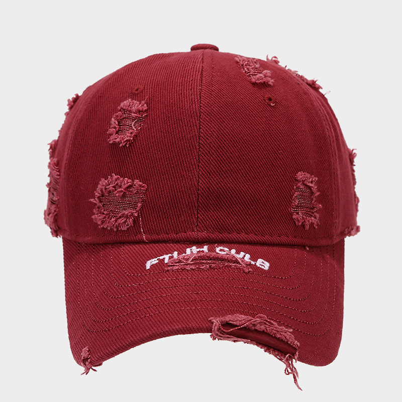 Sombrero de marca de moda coreana, sombrero de béisbol de letras, agujero de moda, sombrero de boca de pato transpirable, sombrero pequeño para hombre