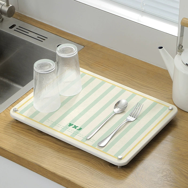 Впитывающая подставка для хранения из диатомовой грязи, стеллаж для хранения подставки для раковины в ванной комнате, стеллаж для хранения на столешнице, сливная подставка для хранения