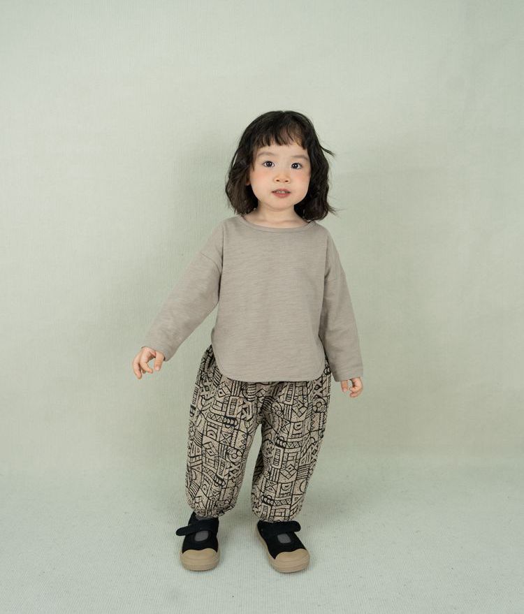 Maglietta a maniche lunghe per bambini Primavera Autunno Nuovo prodotto Edizione coreana Ragazzi e ragazze Maglietta a fondo largo in cotone di bambù_voghion.com