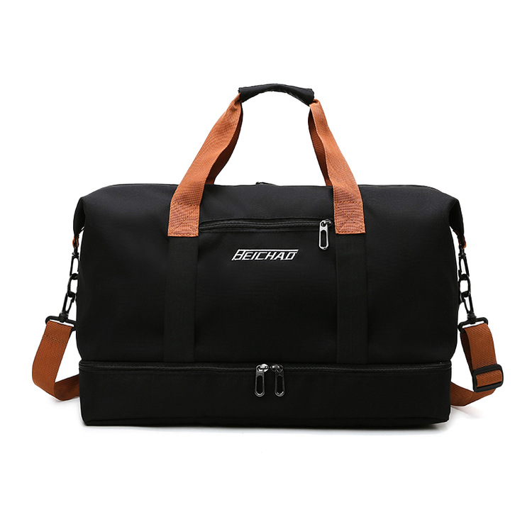 Short-trip travel bag, large capacity, lightweight, with separate compartments for wet and dry items, made of Oxford cloth, suitable for short trips, women's lightweight travel bag