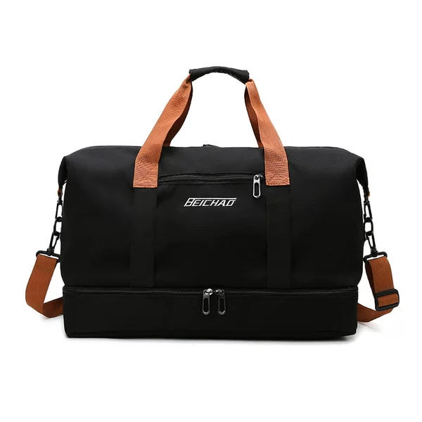 Short-trip travel bag, large capacity, lightweight, with separate compartments for wet and dry items, made of Oxford cloth, suitable for short trips, women's lightweight travel bag