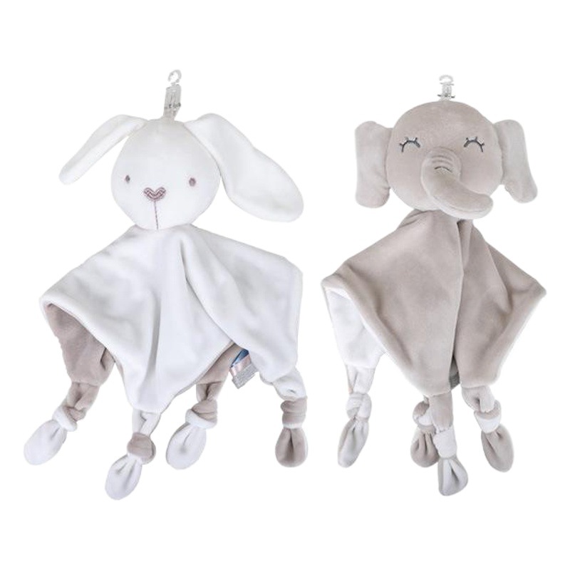 Toalla de Confort para Bebés BBSKY, Peluche de Elefante, Toalla de Confort, Pañuelo de Peluche, Juguete Portátil al por Mayor