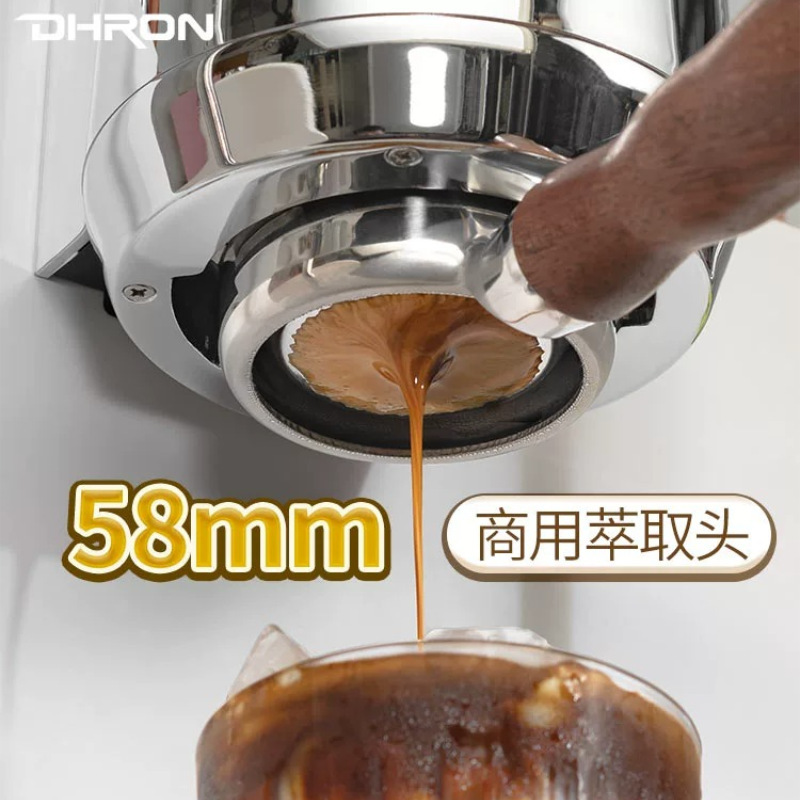 DHRON delfín 7107pro semiautomática máquina de café comercial profesional italiano concentrado vapor leche burbuja tienda de té de leche