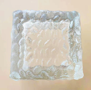 Заводские прямые продажи квадратный ледяной кирпичный абажур квадратный стеклянный абажур ледяной крышку 7*7 10*10 10