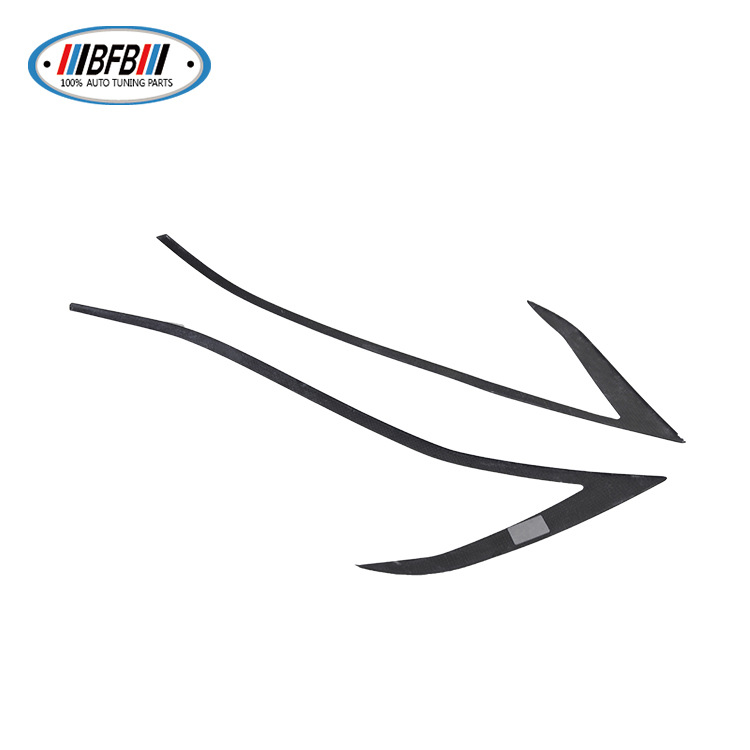 100% Real Carbon Fiber Headlight Eyebrow - For Tesla Model S 2016-2018 - Carbon Fiber LED Eyebrow