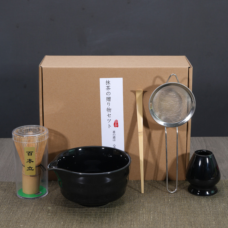 Japonés Matcha tazón Matcha túnica canción té herramientas de pedido taza de té de cerámica taza de té mezclador Matcha cepillo taza de té