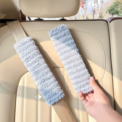 Striped Car Anti-Strangle Shoulder Pads | Seat belt shoulder pad