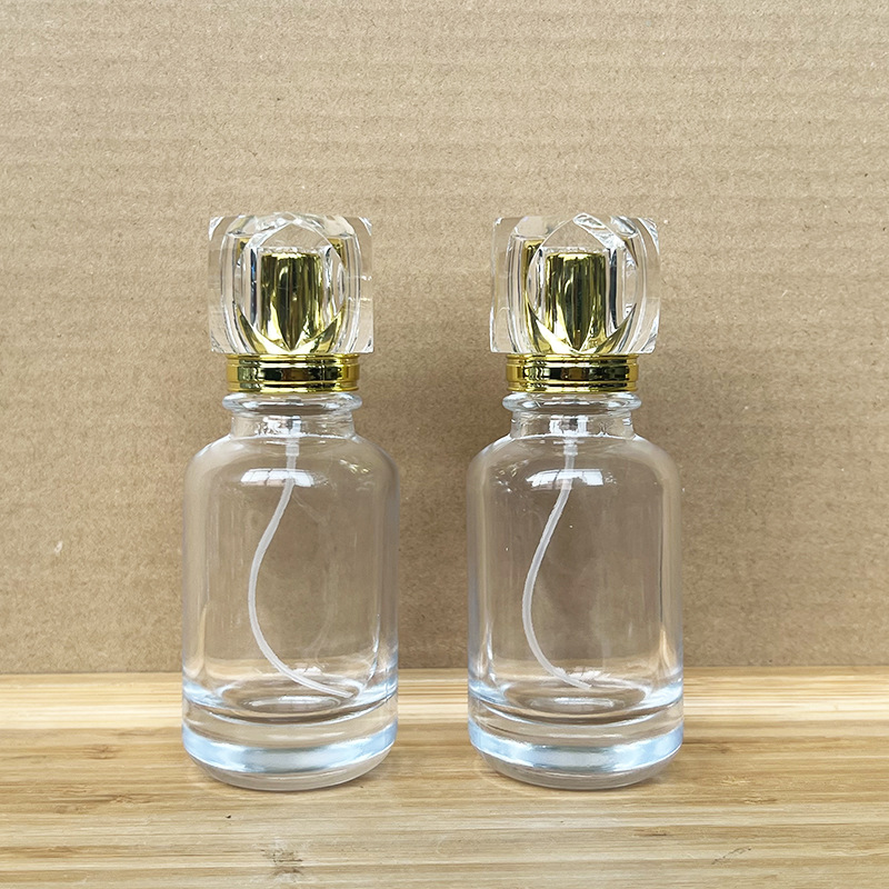 现货 YY102-50ml-8卡口香水喷雾分装玻璃空瓶/化妆品便捷透明空瓶