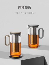 xyt尚明家用泡茶壶耐热过滤玻璃茶壶简约水壶大容量单壶茶具套装