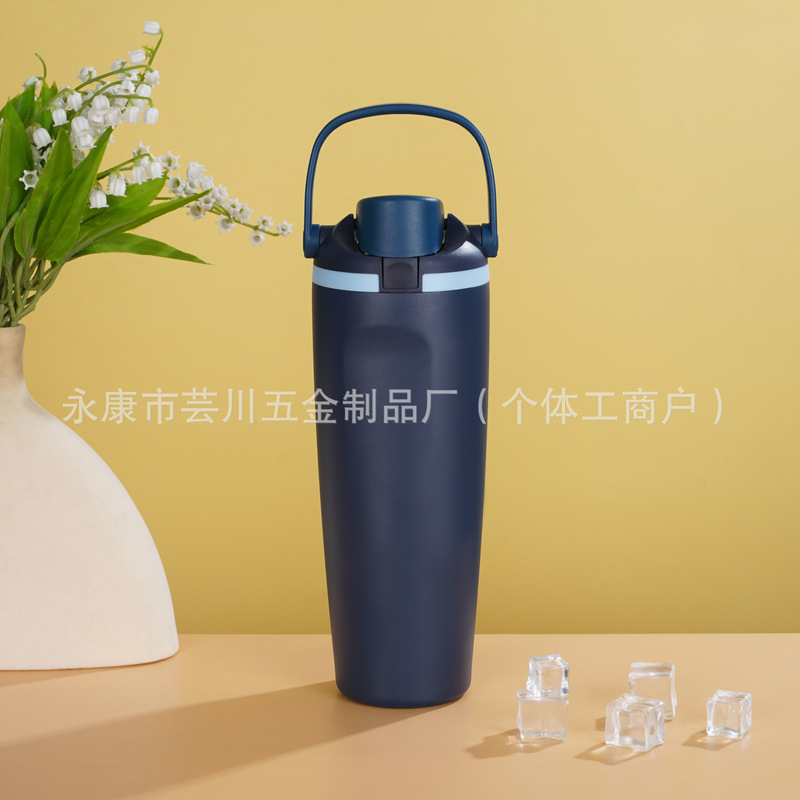 新型オーワラフルーツカップ30オンス携帯用カップ、二重飲み口スポーツストローカップ、304ステンレス真空カップ|undefined