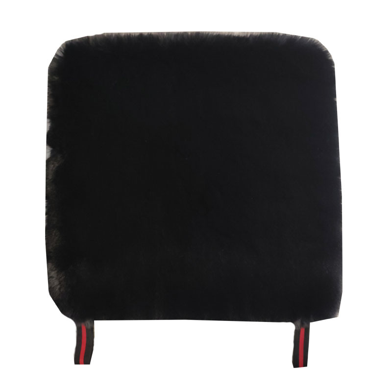 Autumn and Winter encryption thickened imitation rabbit fur three-piece car cotton cushion square cushion imitation wool car cushion without back cushion