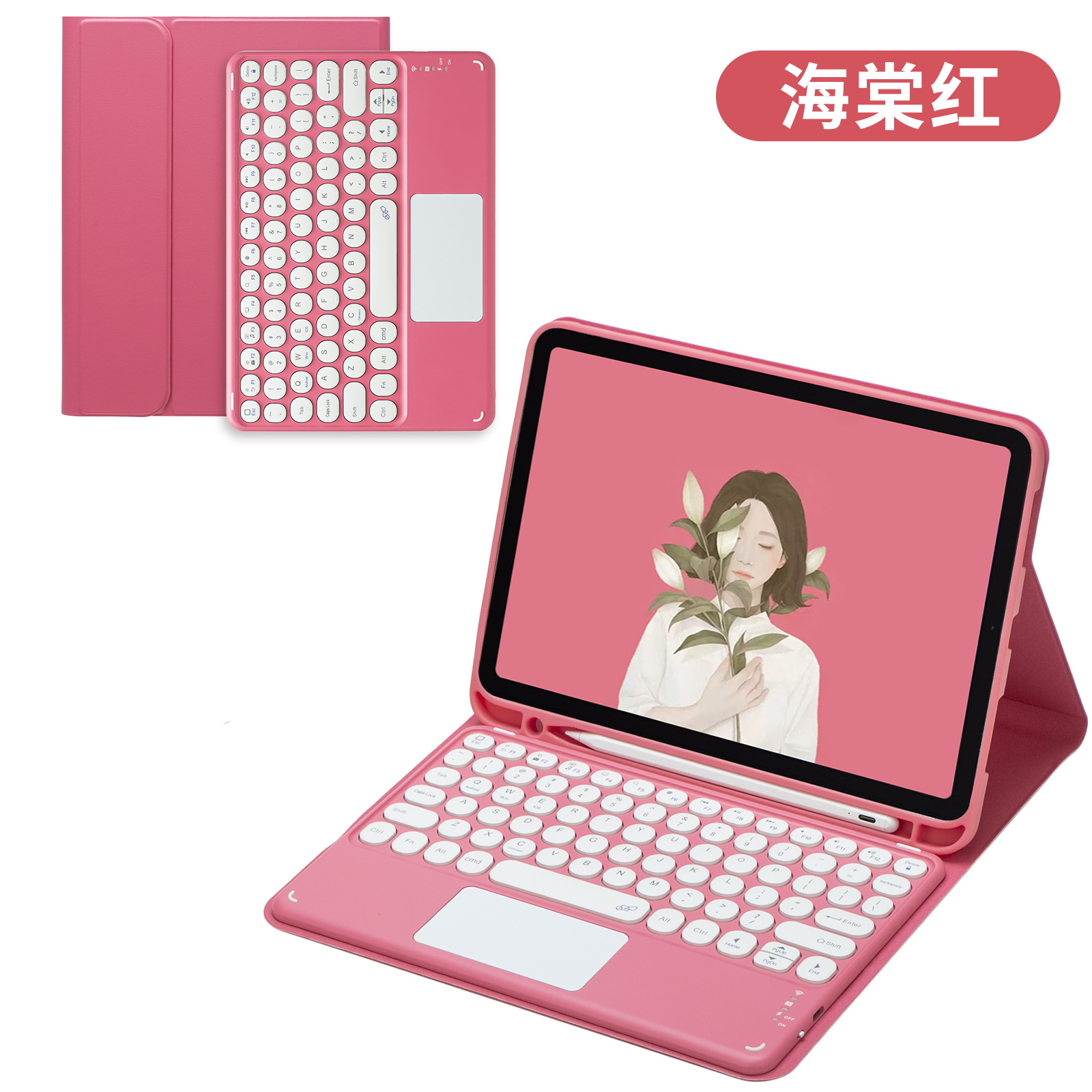 Cross-border distribution for Apple iPad language pro10.9.7AirM3 mini Bluetooth keyboard protective case pen
