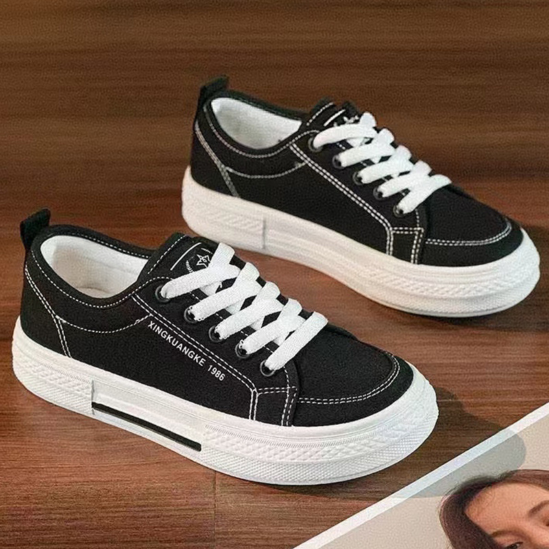 2025软底男女同款帆布鞋低帮休闲百搭简约简洁潮流春秋舒适透气款