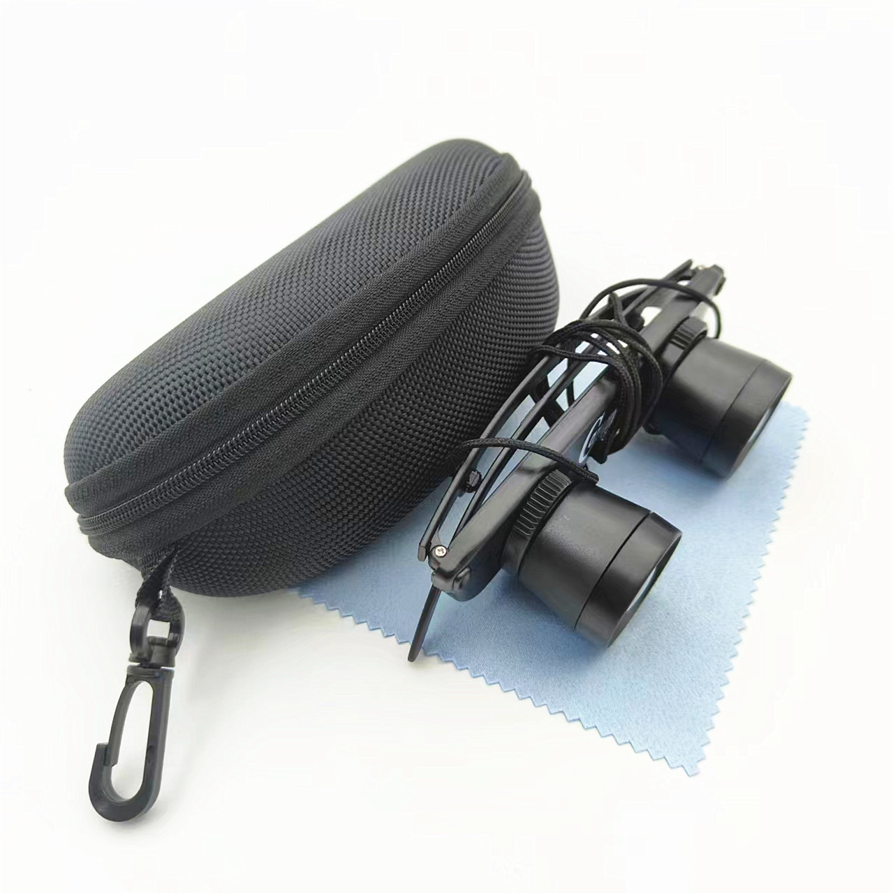 新品3x28高档带镜盒偏光眼睛式垂钓钓鱼望远镜近视老花通用