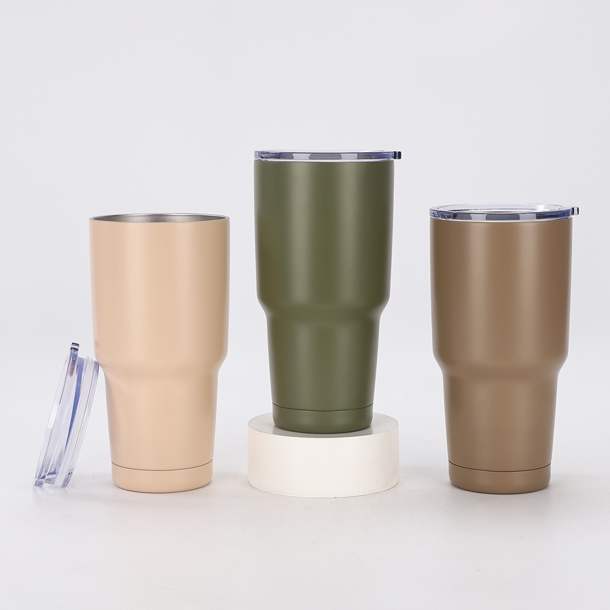 Transfronterizos suministro directo simple taza de café de moda 304 taza de aislamiento al vacío de acero inoxidable portable taza de hielo al por mayor