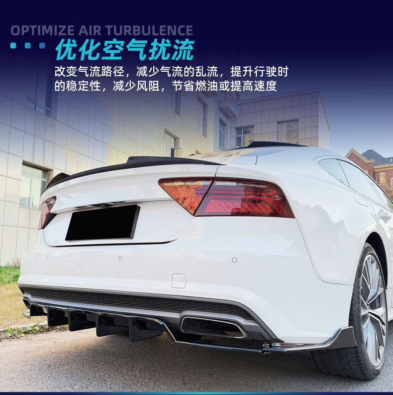 Suitable for Audi A7 C7 Sline 2015-2017 late-model M4 rear lip spoiler cross-border modification