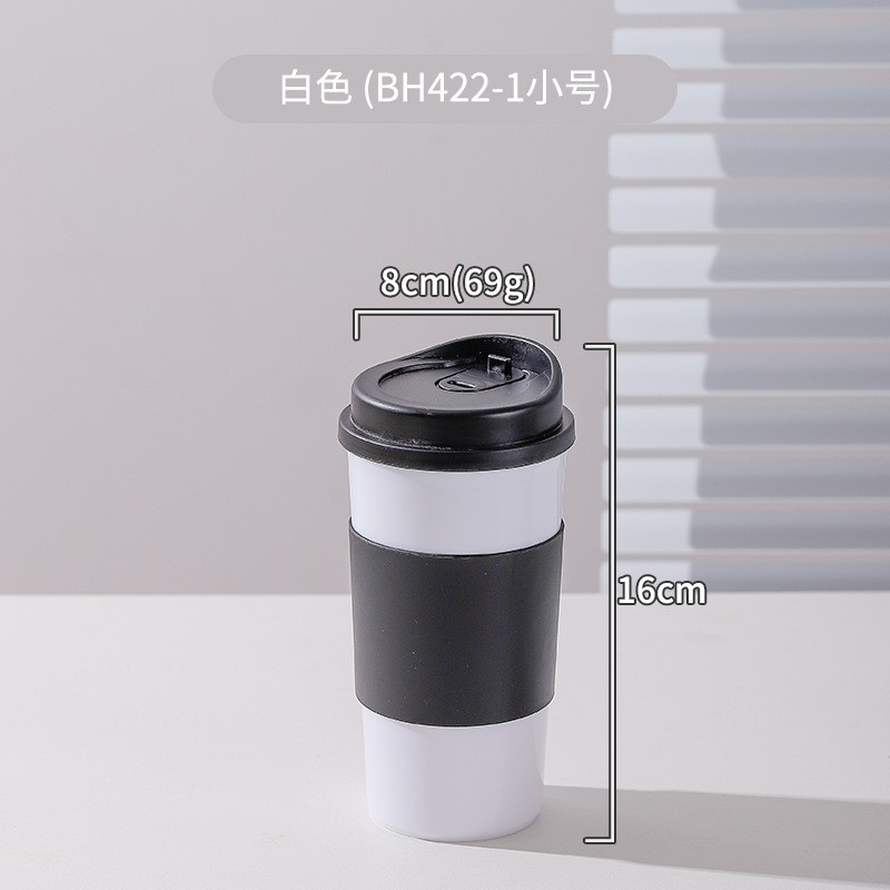 アマゾン小麦わらPPコーヒーカップ牛乳カップ密封スライドカバー断熱保温カップ屋外携帯コップ|undefined