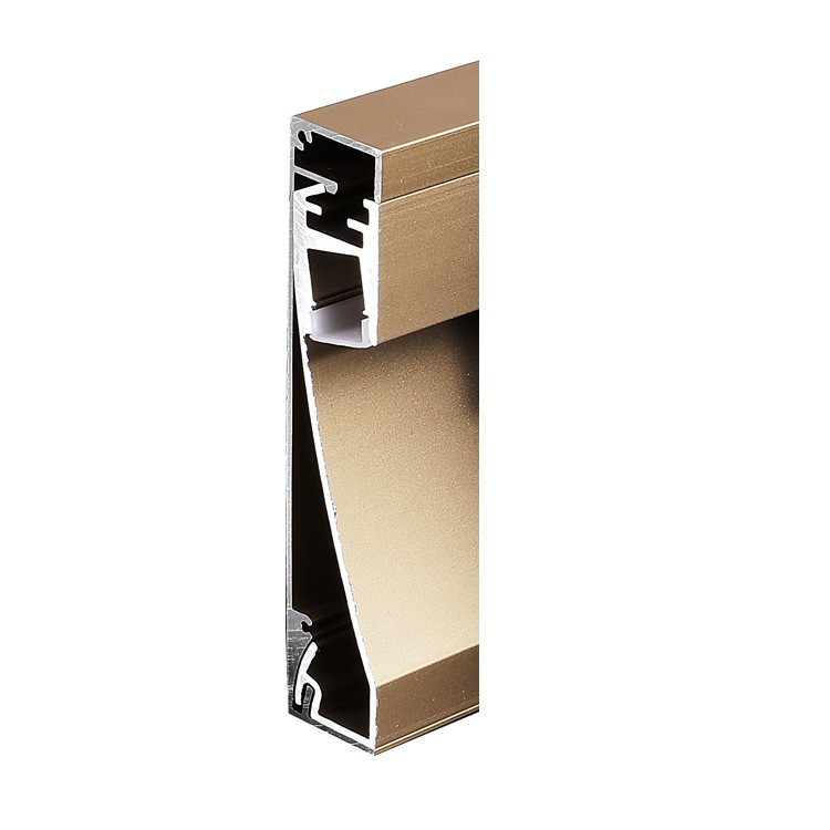 Perfil de aluminio para tiras de luz LED, carcasa lineal para iluminación, línea de zócalo luminosa, perfil de aluminio oculto para zócalo, kit de perfil de aluminio