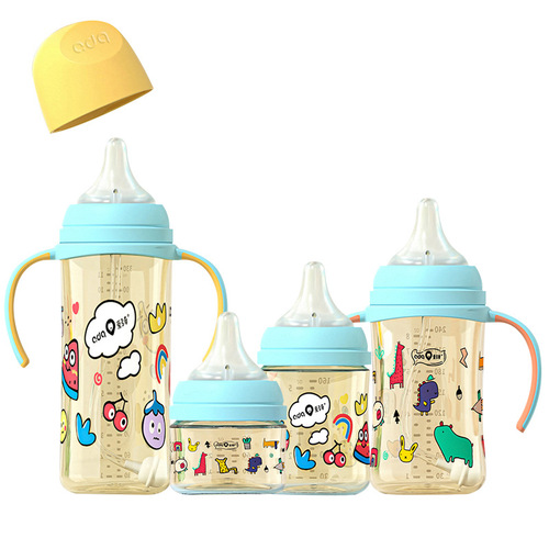 爱多奇新生婴儿宽口径PPSU奶瓶大宝宝吸管奶瓶防胀气防呛多用奶瓶