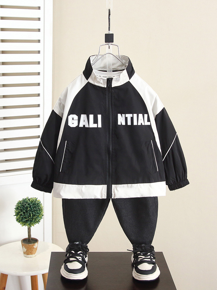 6297 Chaqueta de otoño para niños 2025 nuevo estilo estilo occidental gabardina de primavera y otoño chaqueta chaqueta para niños