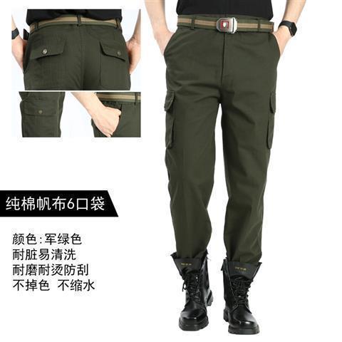 作業服のズボンのまっすぐな筒のゆったりした耐摩耗性の労働保護のズボン|undefined