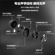跨境可调节降噪隔音睡眠音乐会户外耳塞防噪音小耳道学习