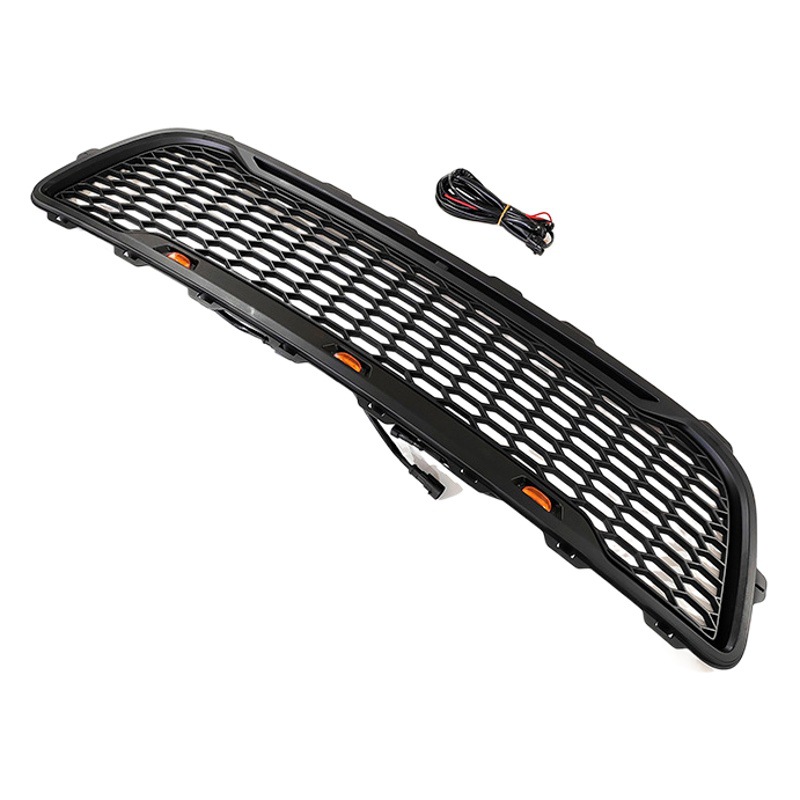 Suitable for 95-03 Ford F150 changed to Raptor grid FORD F150 with lights LED front grille dumb black grid