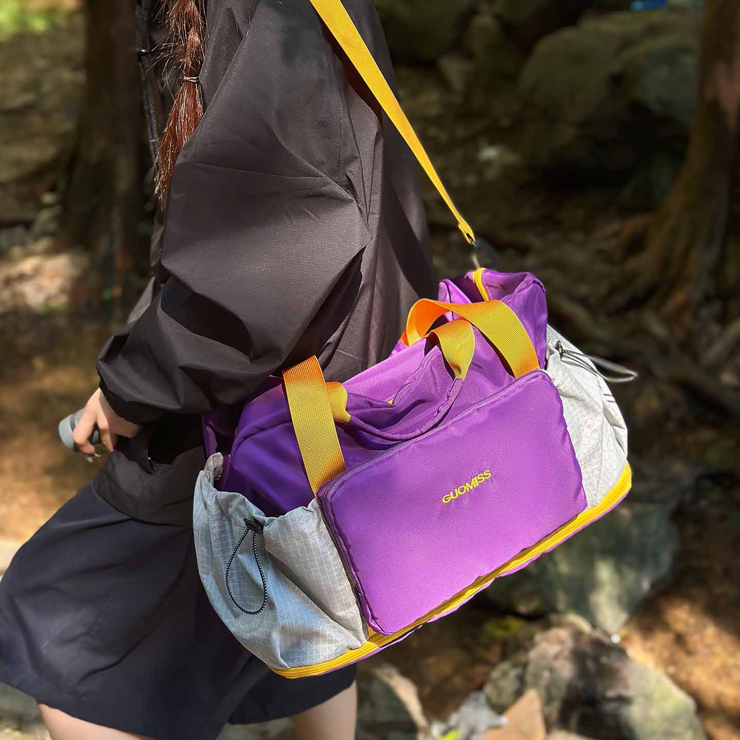 Nueva bolsa de viaje de gran capacidad de separación seca y húmeda bolsa de ejercicio bolsa de viaje corto portátil bolsa de equipaje de alto valor facial