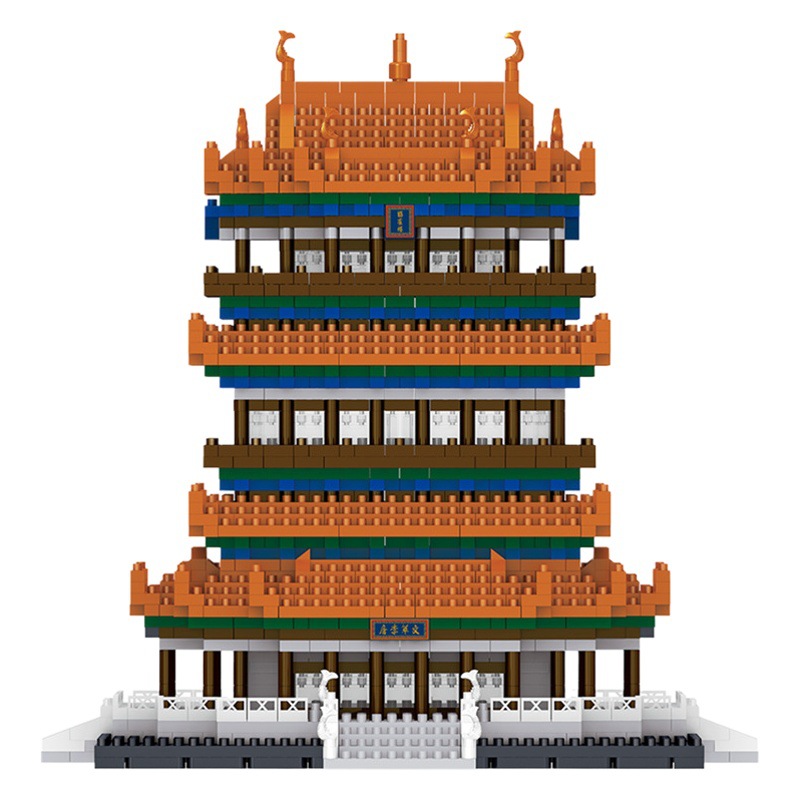 Diversión LZ8009 cigüeña casa miniatura diamante pequeñas partículas ensambladas serie modelo bloques de construcción Juguetes