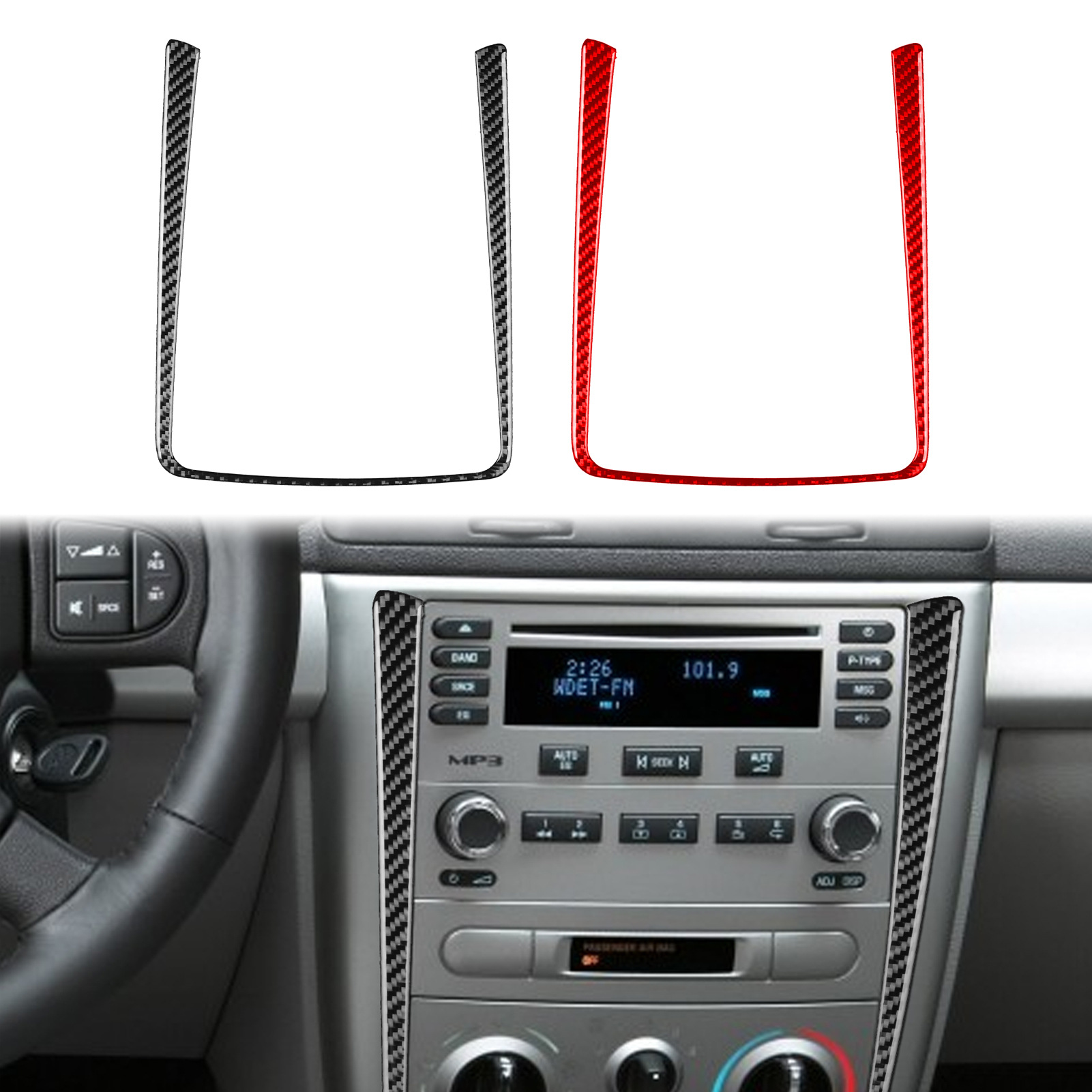 Suitable for Chevrolet 05-10 Cobalt carbon fiber interior modification central control gear steering wheel car lifting
