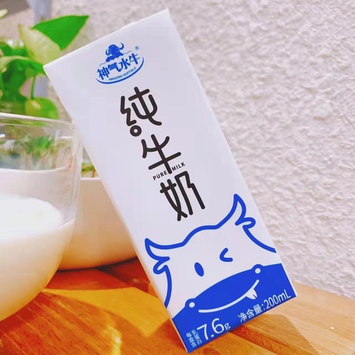 Huangshi Dairy Industry Angel Water Milk 200g*10 Boxes*2 Cartons Milk for Children and Pregnant Women Nutritional Breakfast Milk Can Be Shipped