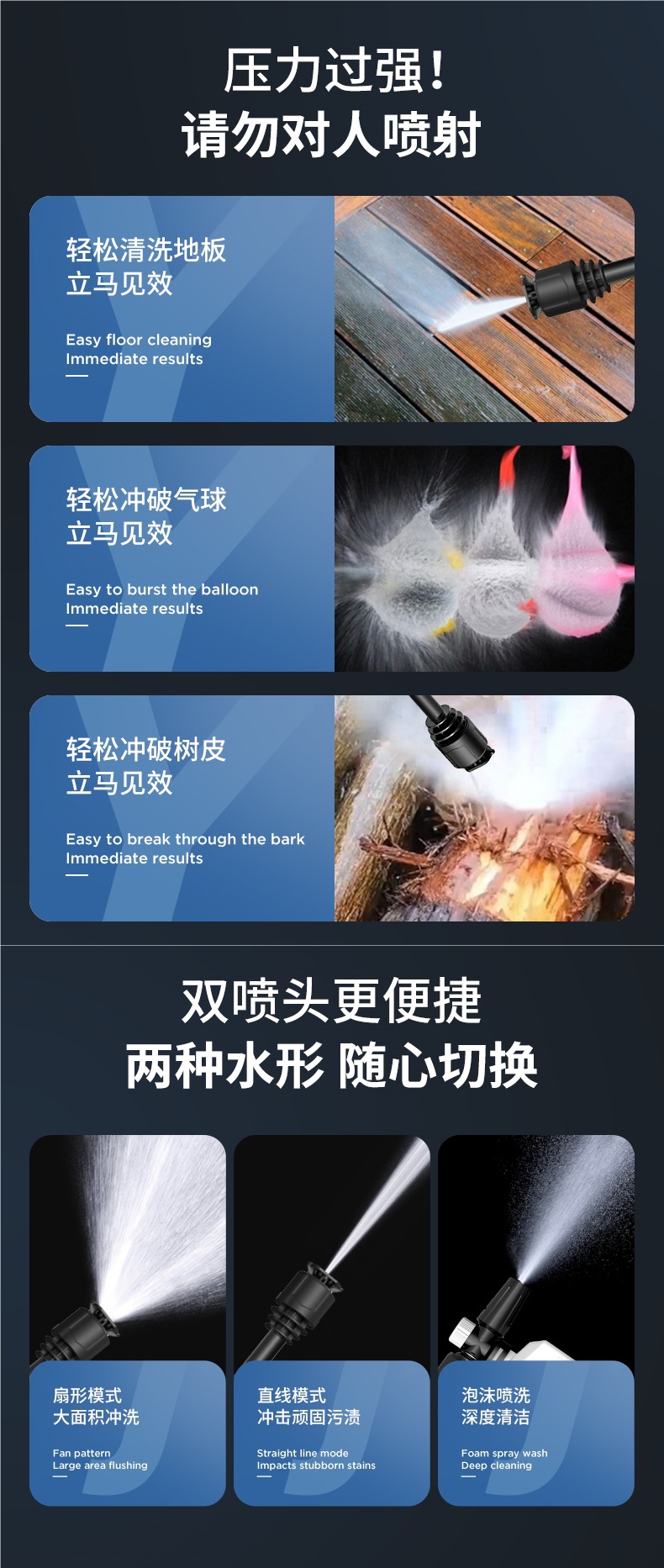 Wireless Car Washing Machine, Household High-Pressure Water Gun Cleaning Artifact, Car Charging, High-Power Lithium Battery, Powerful Booster