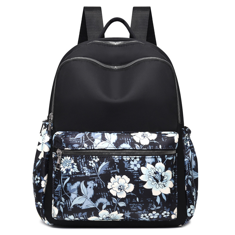 Nuevo ins Oxford tela mochila de gran capacidad mochila de viaje de flores de moda ligero impermeable bolsa de estudiante de fábrica