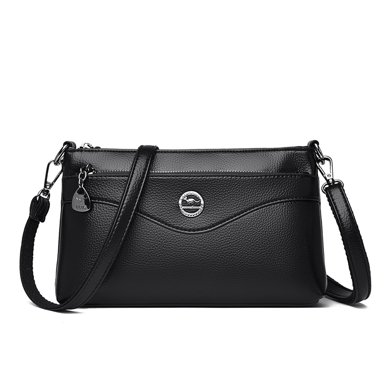 Women's Soft Leather Crossbody Bag, Large Capacity Shoulder Bag, Versatile Commuter Casual Handbag For Middle-Aged Women - Thumbnail 7