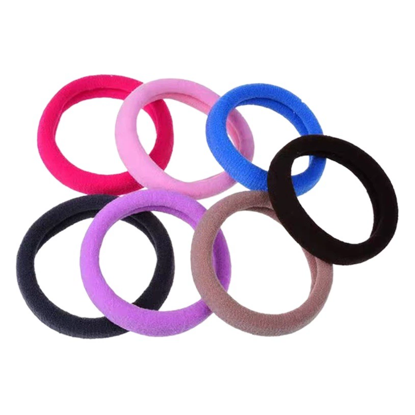 Маленькие высокоэластичные резинки для волос, в корейском стиле, простые, для детей и взрослых, свежие и бесшовные резинки для волос, аксессуары для волос, которые защищают волосы и не повреждают их.