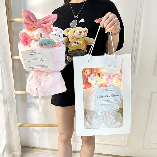 New Cute Cartoon Doll Kirby Bouquet Christmas Gifts Chinese Valentine's Day Bouquet Wholesale