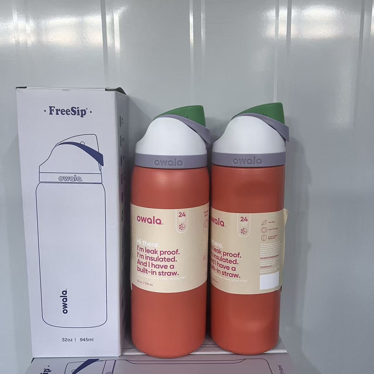 Owala en stock de gran capacidad portátil hervidor de agua al aire libre para hombres tazas de agua caliente de moda para mujeres tazas de fruta deportivas al por mayor