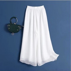 漢服チャイナドレス、中国馬面スカート、スカート、ペチコート、ドレス、ボトムス、白パンツ、シフォン