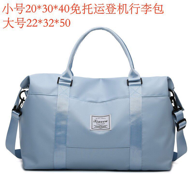 Portable Carry-On Bag, No Need for Checked Baggage, Dry and Wet Separation Set, Trolley-Mounted Spring Airlines Luggage Bag, Waterproof Travel Bag for Men and Women Portable Carry-On Bag, No Need for Checked Baggage, Dry and Wet Separation Set, Trolley-Mounted Spring Airlines Luggage Bag, Waterproof Travel Bag for Men and Women