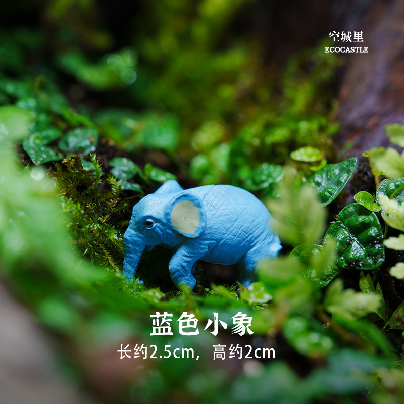 Adornos de micro - paisaje de conejo "en la ciudad vacía" materiales de bricolaje envueltos en macetas de carne decoradas peceras decoradas con adornos de paisaje