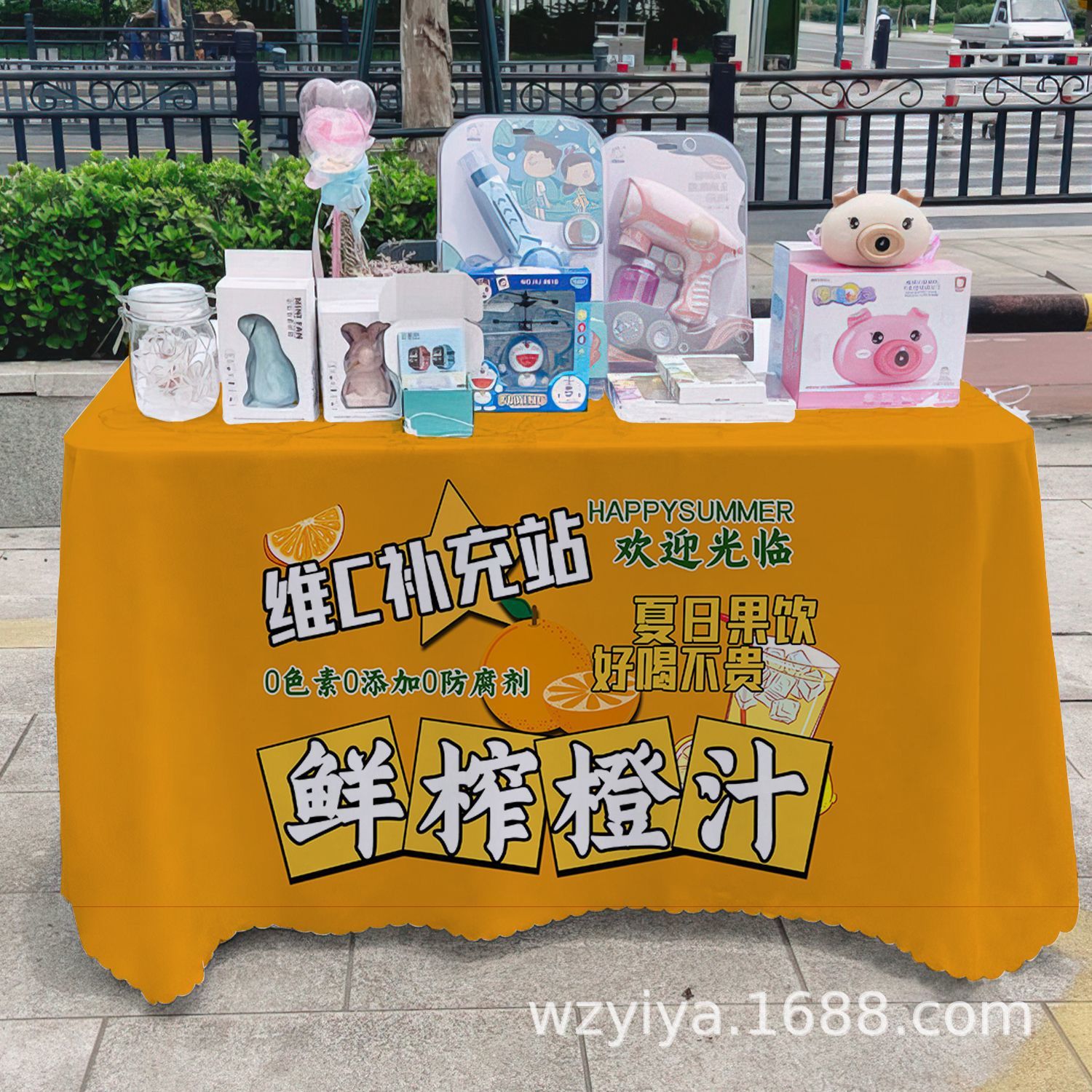 Mantel de jugo recién exprimido