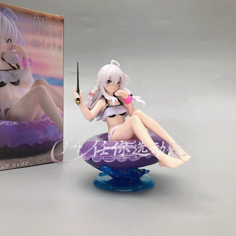 Anime hand -made scenery Witch Journey Iraina Hatsune Miku Miku swimwear swimming circle sitting position