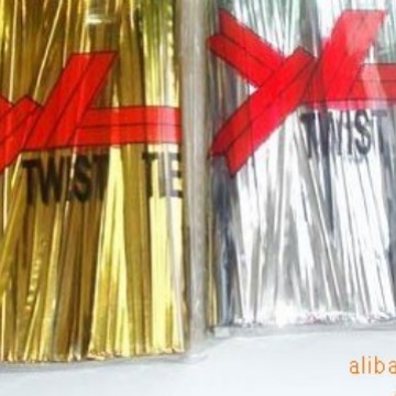 2025供应12CM银色食品扎带   默绿色双面铁芯扎带