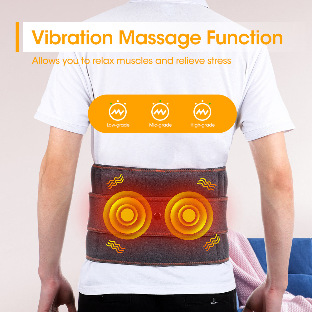 Masaje inteligente de calentamiento de luz roja cinturón lumbar tractor de columna lumbar compresión caliente fisioterapia enfermería de ancianos calefacción eléctrica personalizada calefacción eléctrica image 5