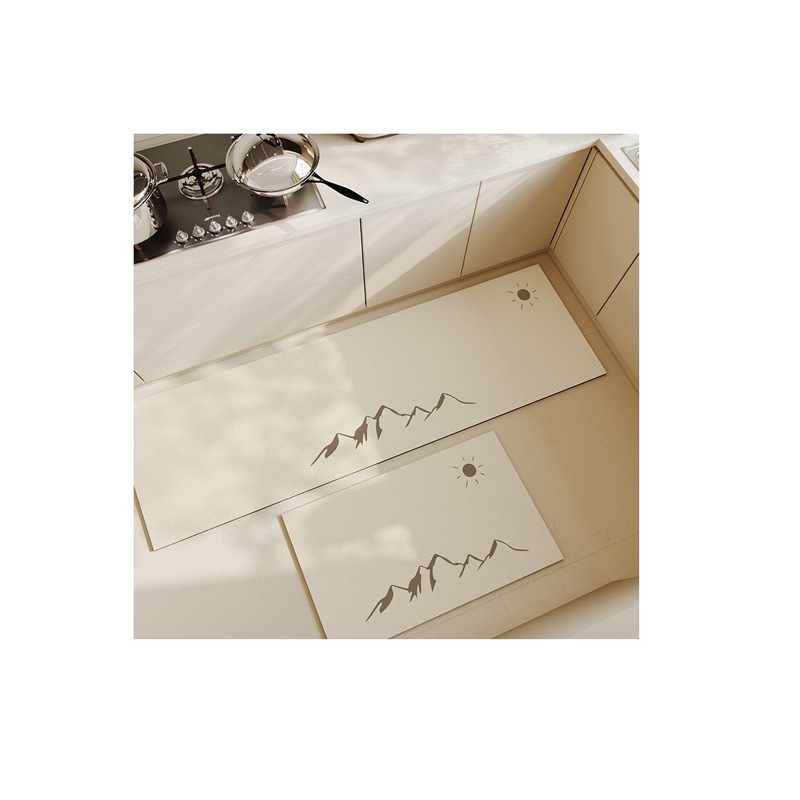 Cocina esterilla de dibujos animados simple alfombra de barro de diatomeas hogar esterilla antideslizante de absorción de agua resistente al desgaste