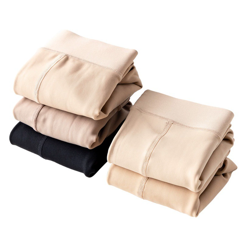 Носки Shuiguang, легкие леггинсы с артефактом, маленькие женские осенне-зимние утолщенные однослойные однотонные колготки на флисовой подкладке, большие размеры