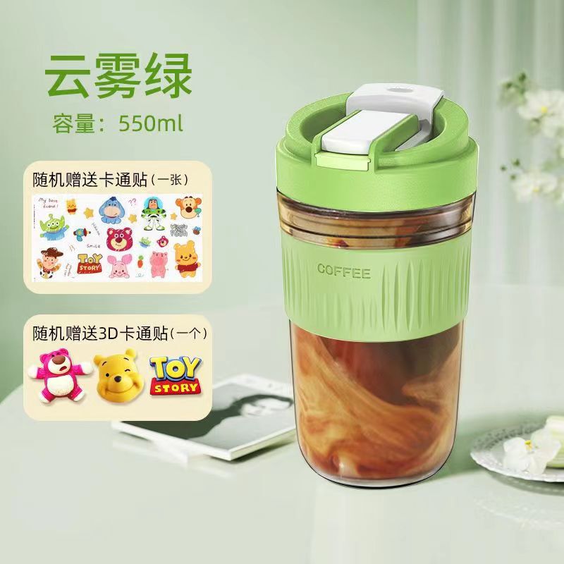 新商品のマカロン色のグラスは携帯してお茶のコップを随行して、手持ちのストローの双飲のコーヒーカップの卸売りの贈り物を持ちます。|undefined