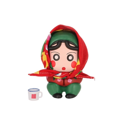 Cartoon Fat Tiger Car: Car ornaments - cuihua-xiaoxin-teapot-headscarf-with-traceless-glue